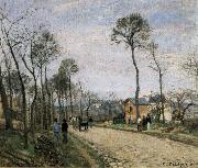 Camile Pissarro The Road from Louveciennes oil painting artist